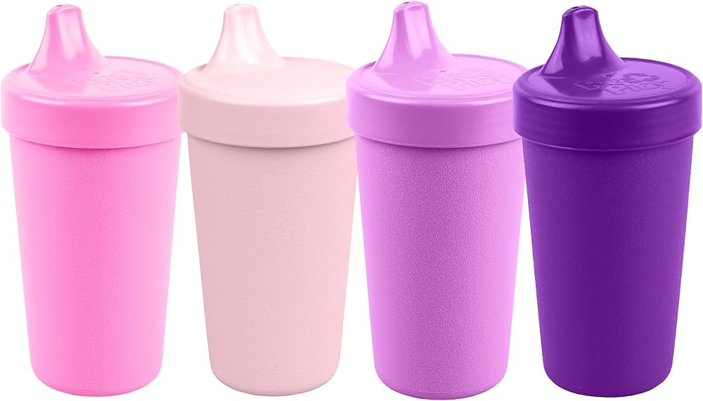Re-Play Made in USA 10 Oz. Sippy Cups for Toddlers, Pack of 4 - Reusable Spill Proof Cups for Kid... | Amazon (US)