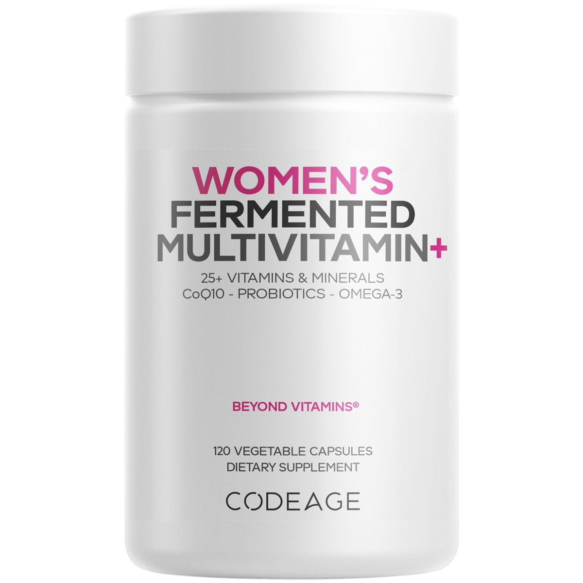 Codeage Women's Fermented Multivitamin, 25+ Vitamins & Minerals, Probiotics, Digestive Enzymes, Dail | Macys (US)