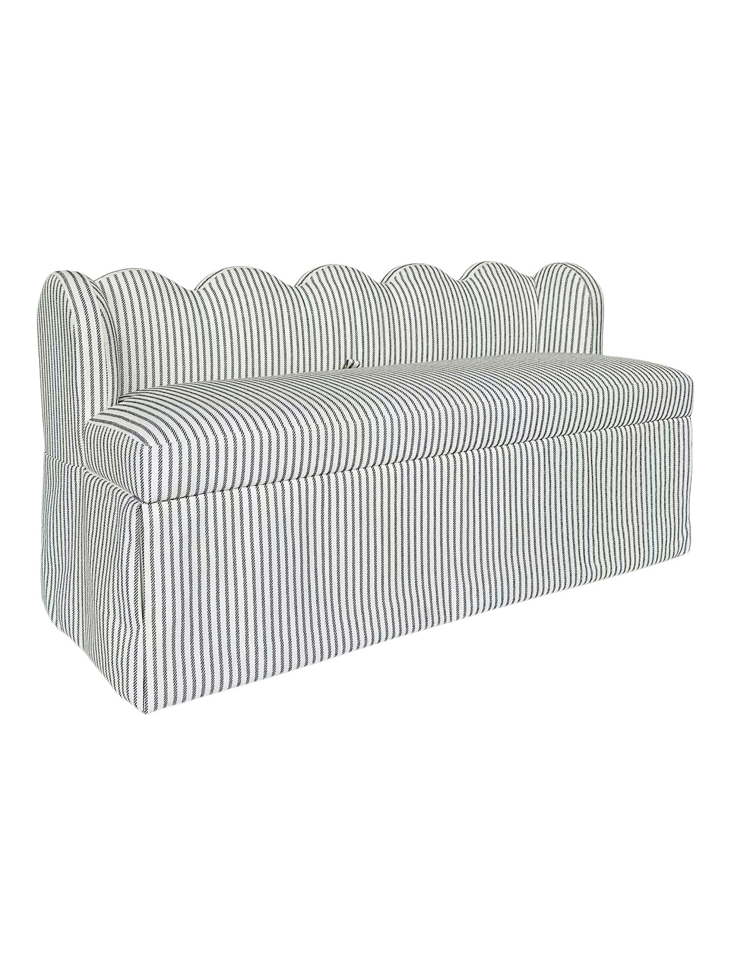 54x24 Low Back Scalloped Storage Bench | Chairs & Seating | Marshalls | Marshalls