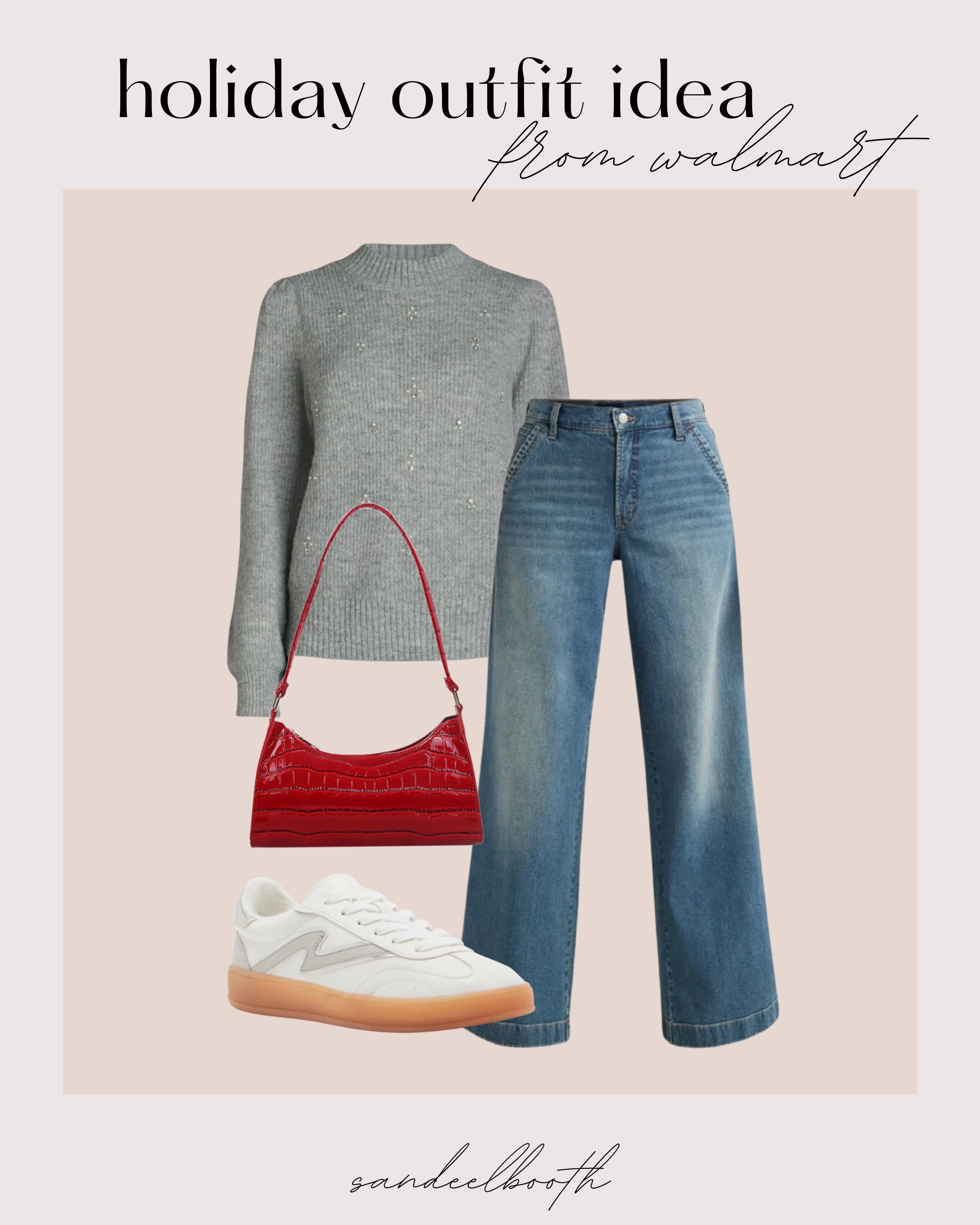 Casual Holiday Outfit Idea from Walmart! 

Holiday outfit - Walmart fashion - casual outfit - jeans - sweater - red purse - holiday party outfits 

#LTKStyleTip #LTKHoliday