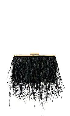 olga berg Estelle Feather Clutch in Black from Revolve.com | Revolve Clothing (Global)