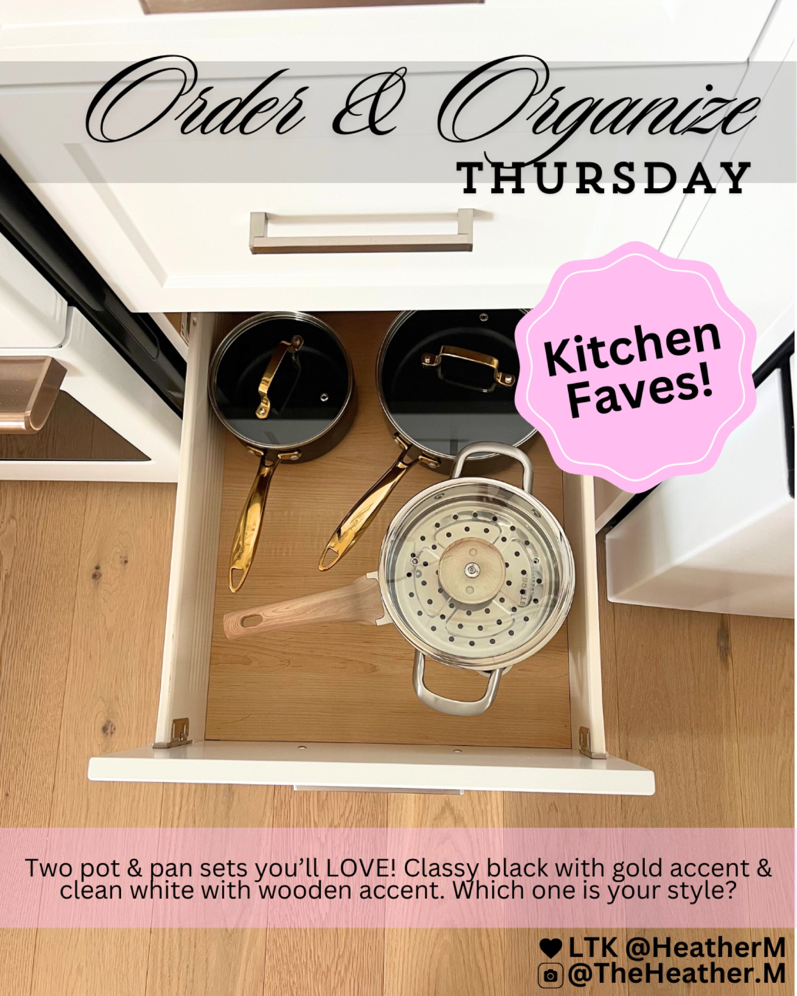 🧑🏼‍🍳Cook/bake in style with these gorgeous pot/pan sets! (I couldn’t decide which one I liked more so went with both 🤩) no regrets! 

#LTKSeasonal #LTKStyleTip #LTKHome