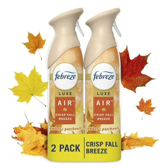 Febreze Air Freshener Spray, Odor-Fighting Room Spray, Crisp Fall Breeze Scent, 8.8oz, 2 Count | Walmart (US)