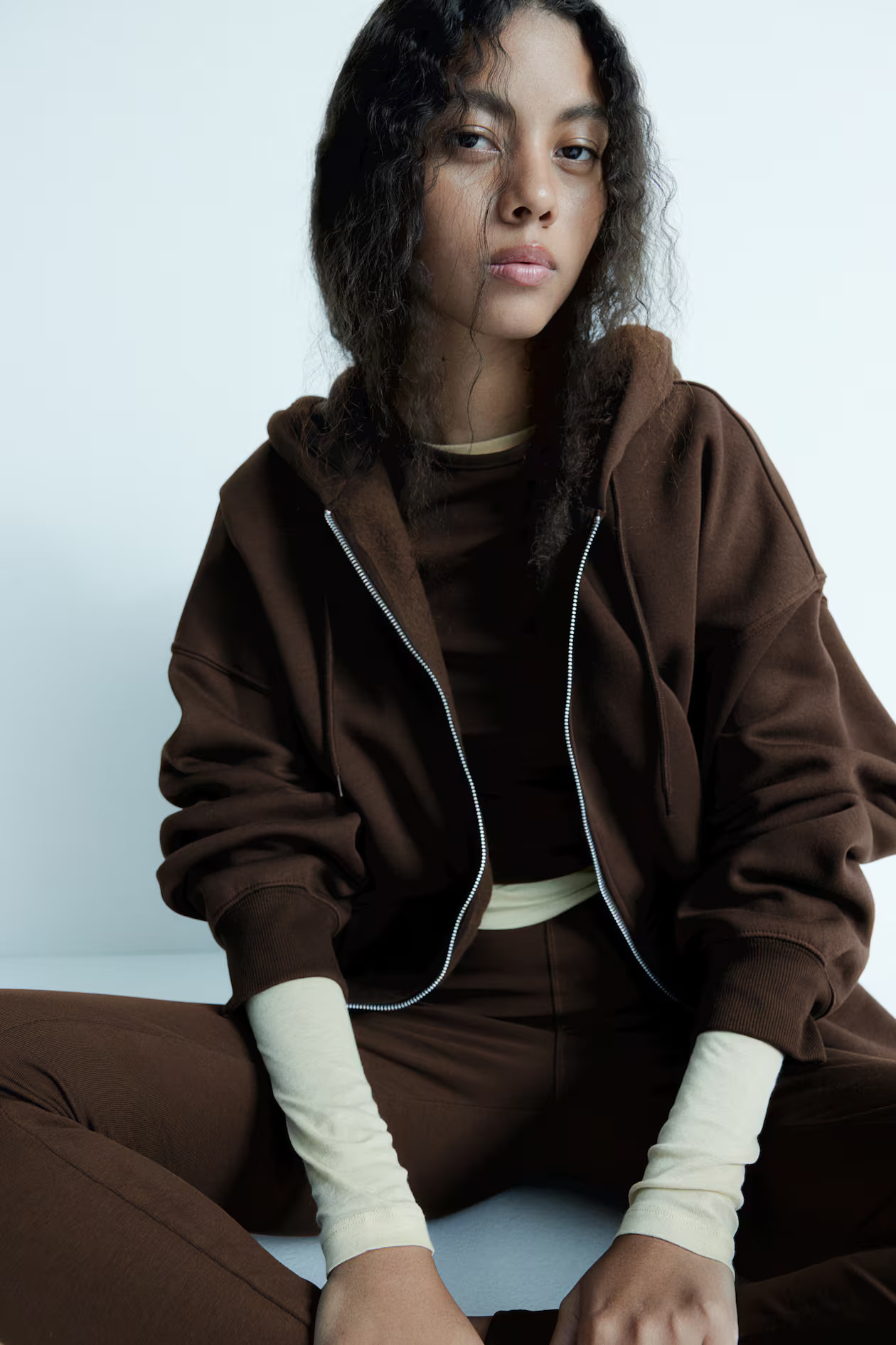 Oversized zip-through hoodie | H&M (UK, MY, IN, SG, PH, TW, HK)