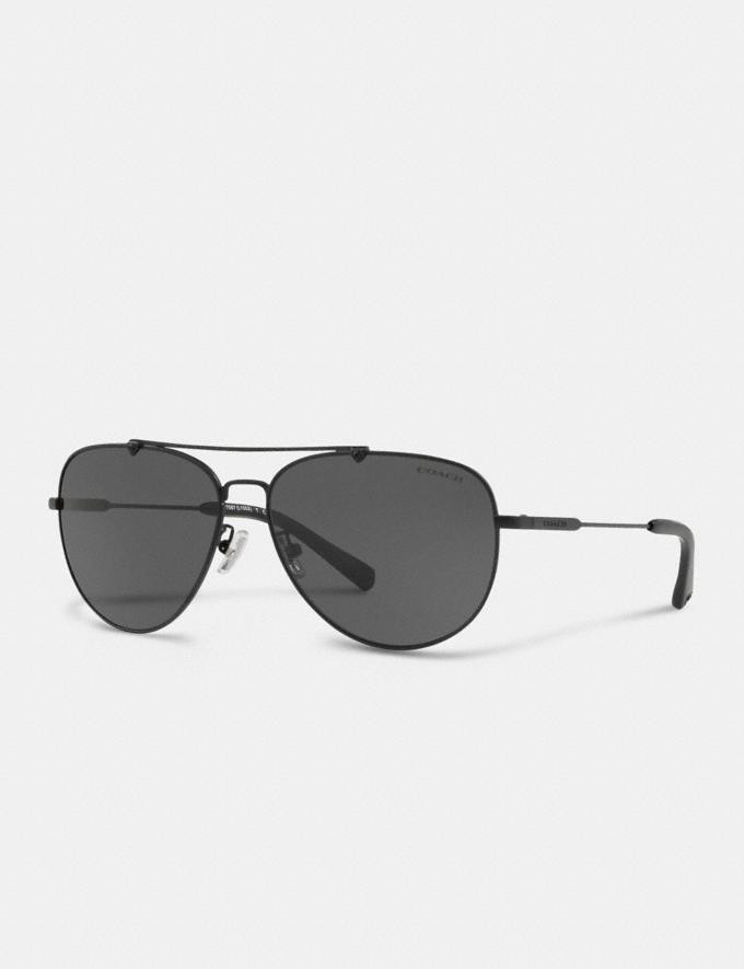 wire frame pilot sunglasses | Coach (US)