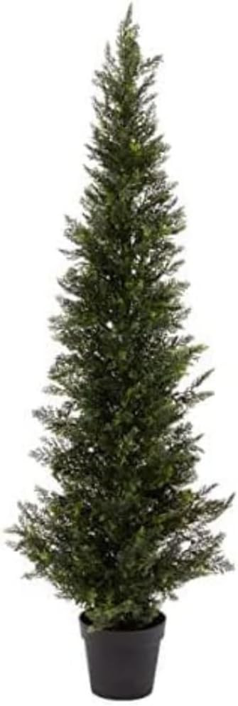 Two 3 Foot Outdoor Artificial Cedar Trees Potted Plants | Amazon (US)