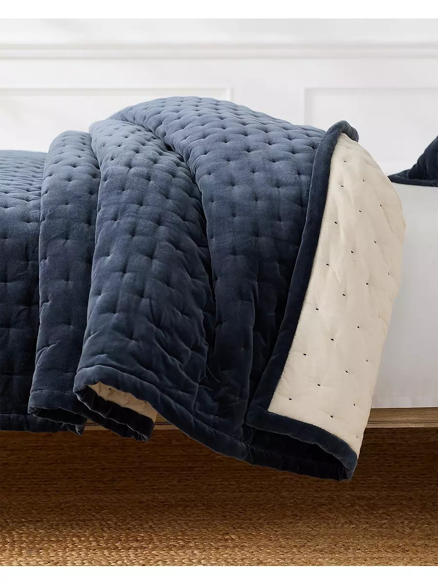 Sutter Velvet Quilt | Serena and Lily