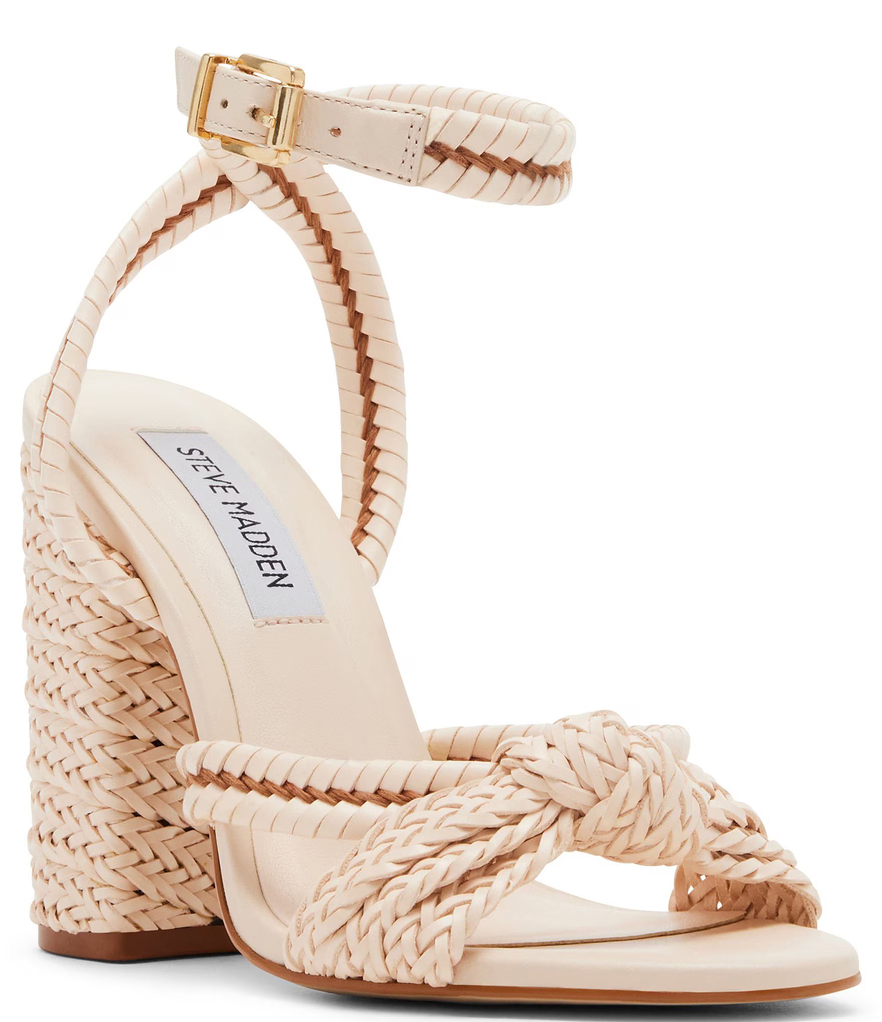 Malou Rope Woven Block Heel Sandals | Dillard's