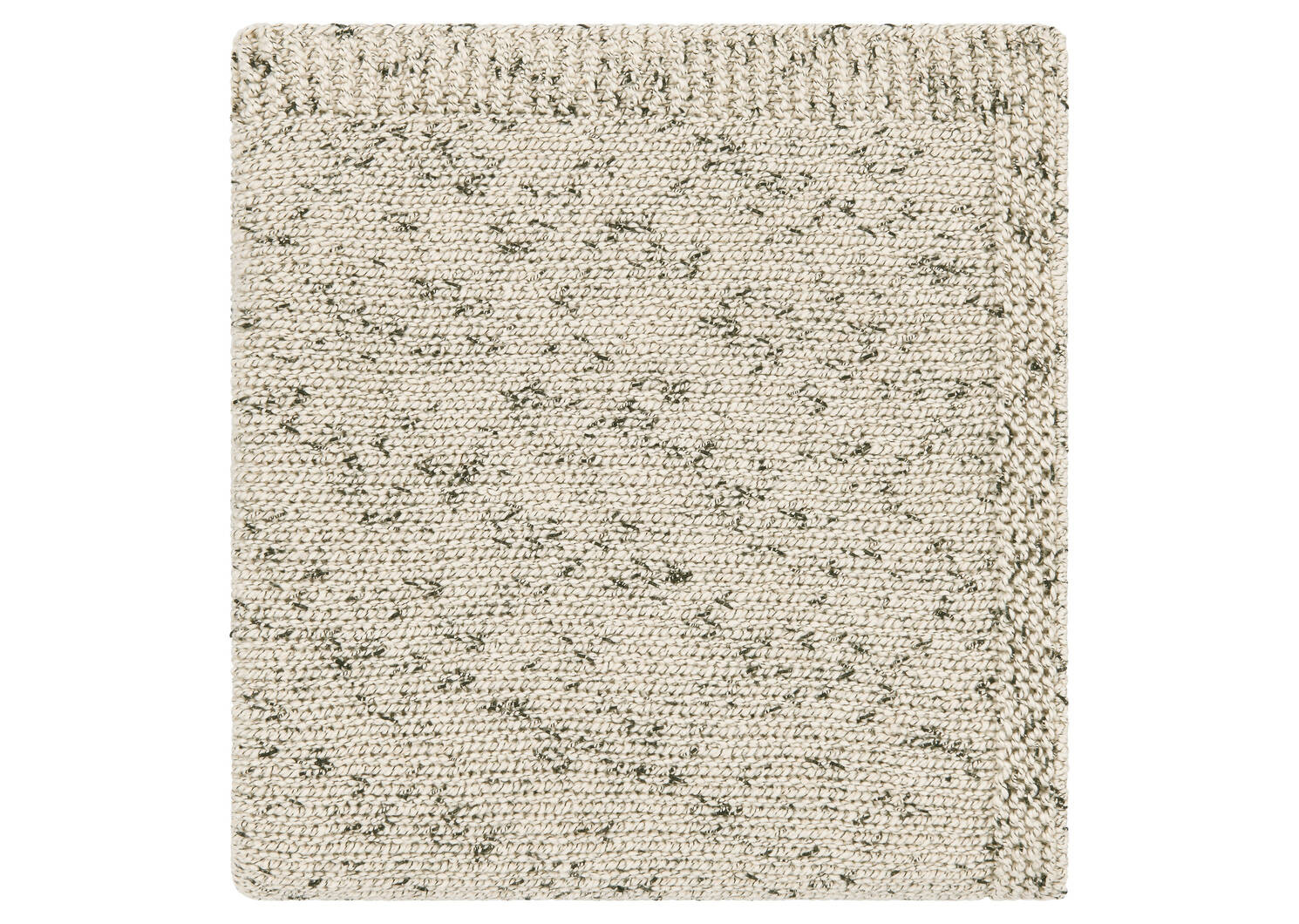 Lanark Cotton Flecked Throw Ivory/Gre | Urban Barn