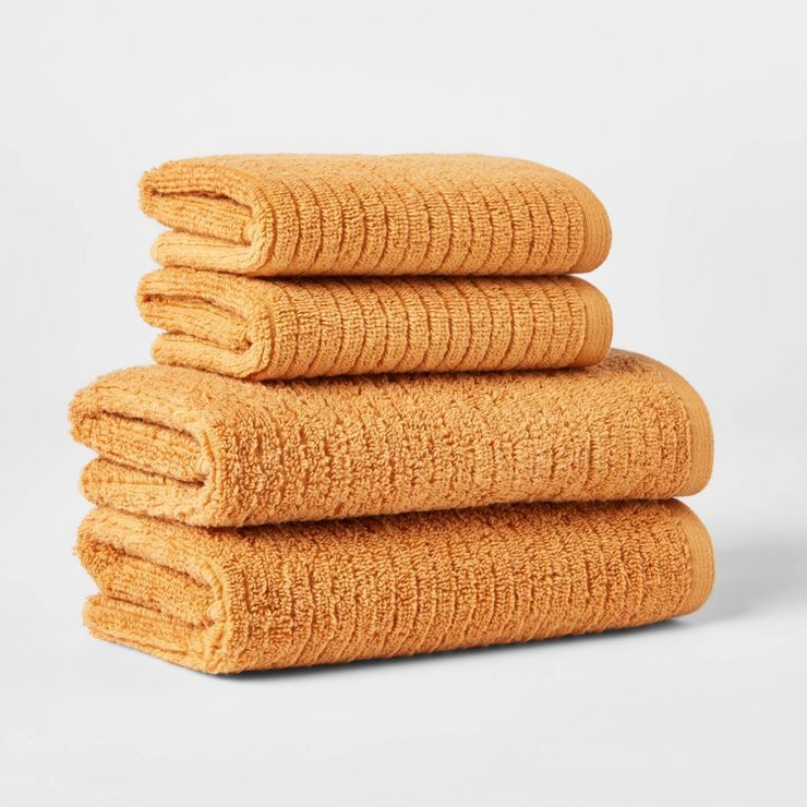 Quick Dry Ribbed Bath Towel Set - Threshold™ | Target