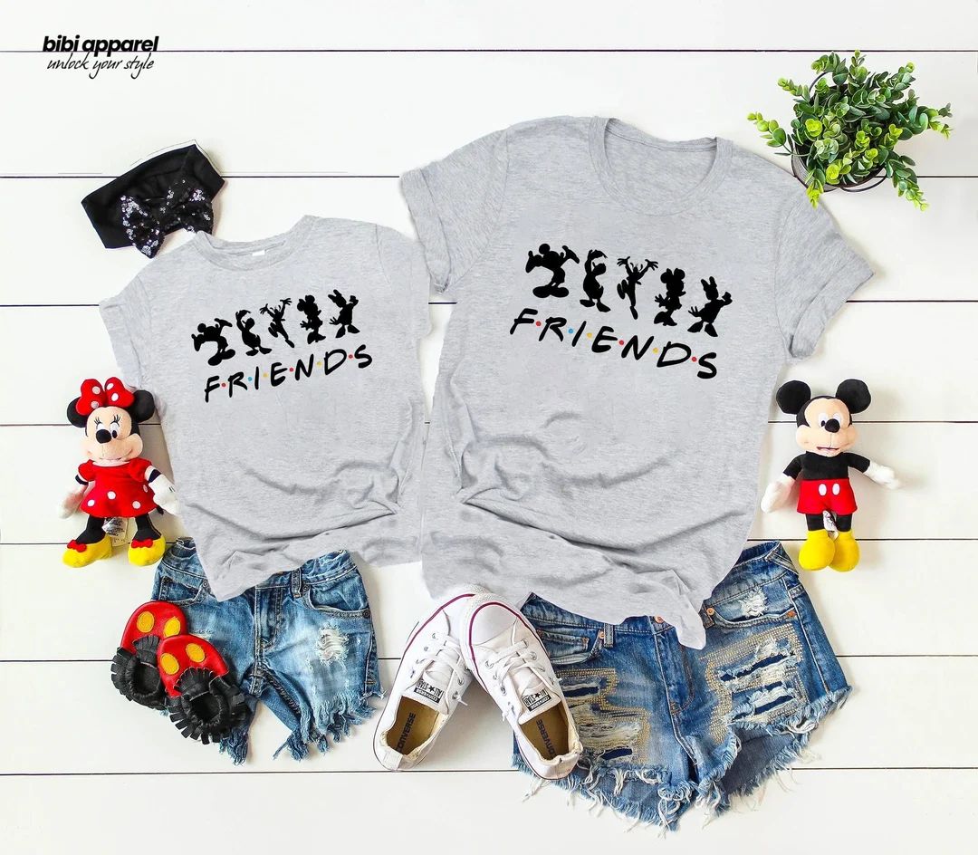Disney Friends T-shirt Disney Friends Bella Canvas Disney - Etsy | Etsy (US)