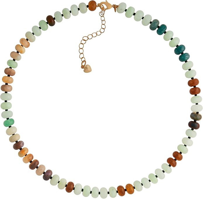 Sacina Trendy Boho Colorful Beaded Choker Necklace, Crystal Necklace, Hippie Necklace, Summer Nec... | Amazon (US)