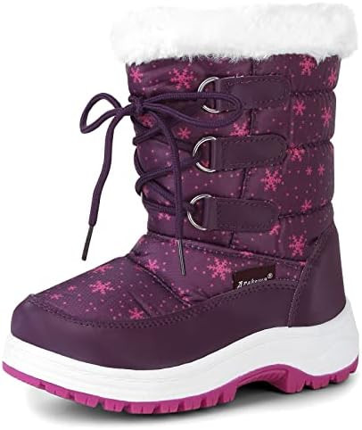 Apakowa Kids Girls Insulated Fur Winter Warm Snow Boots (Toddler/Little Kid) | Amazon (US)