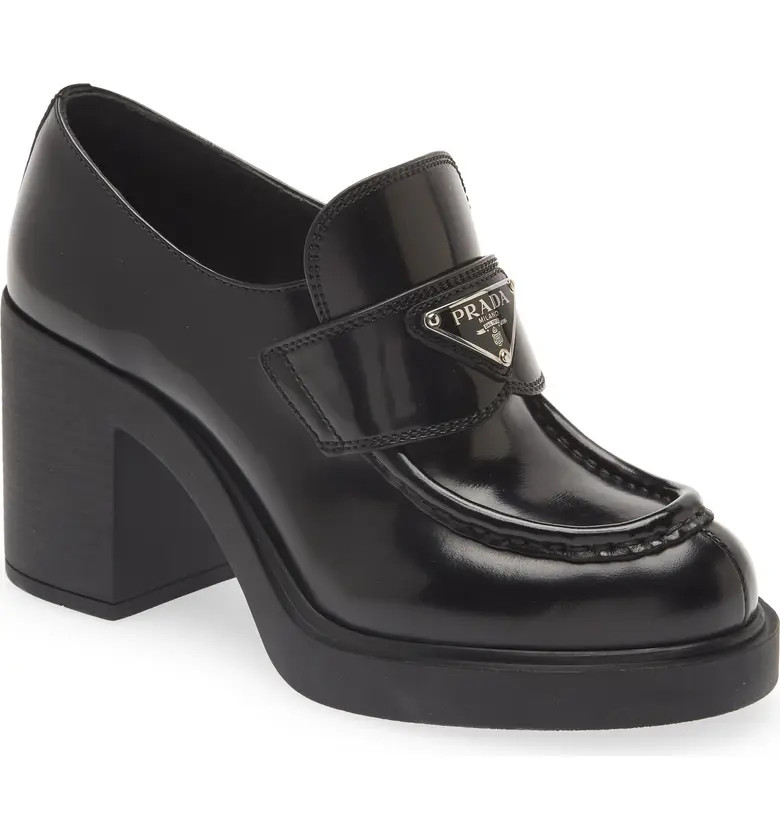 Prada Chocolate Platform Loafer | Nordstrom | Nordstrom