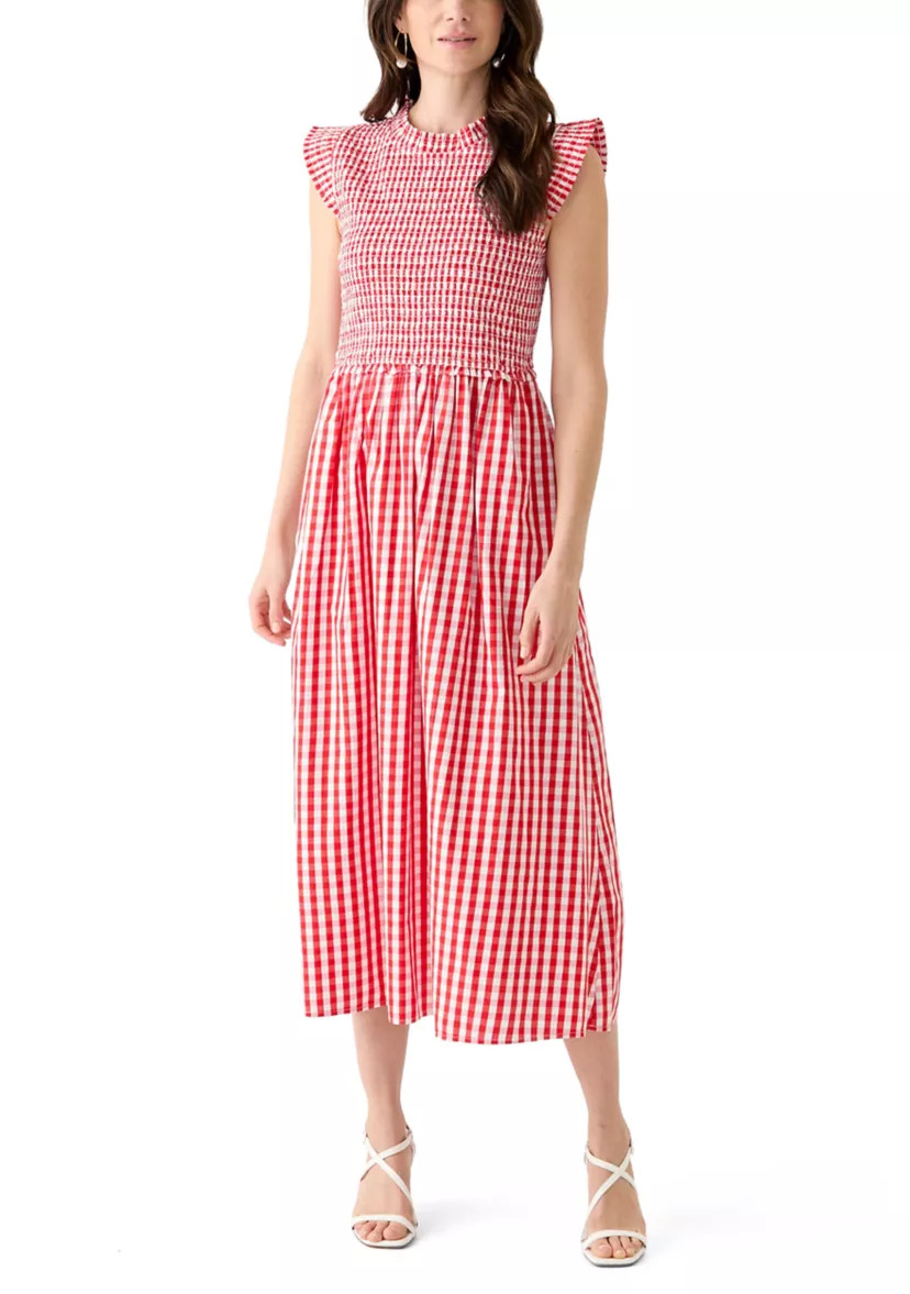 Women's Sleeveless Smocked Midi Dress | Belk