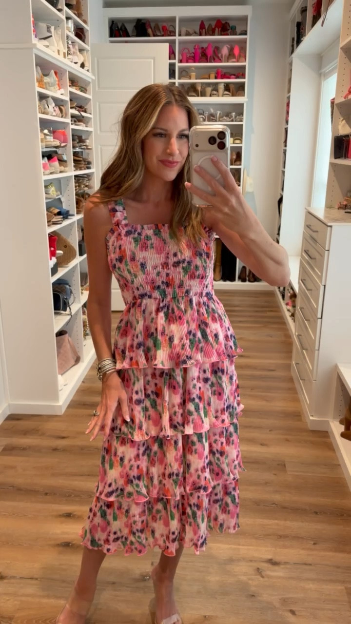 In a small dress, heels and accessories- fits tts.

#LTKgrwm #LTKootd #LTKSeasonal