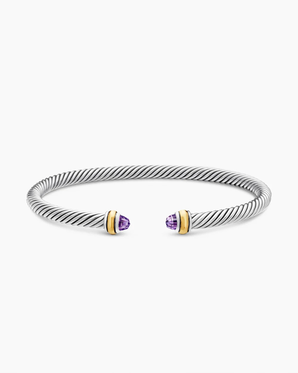 David Yurman | Classic Cable Bracelet in Sterling Silver with 18K Yellow Gold, 4mm | David Yurman