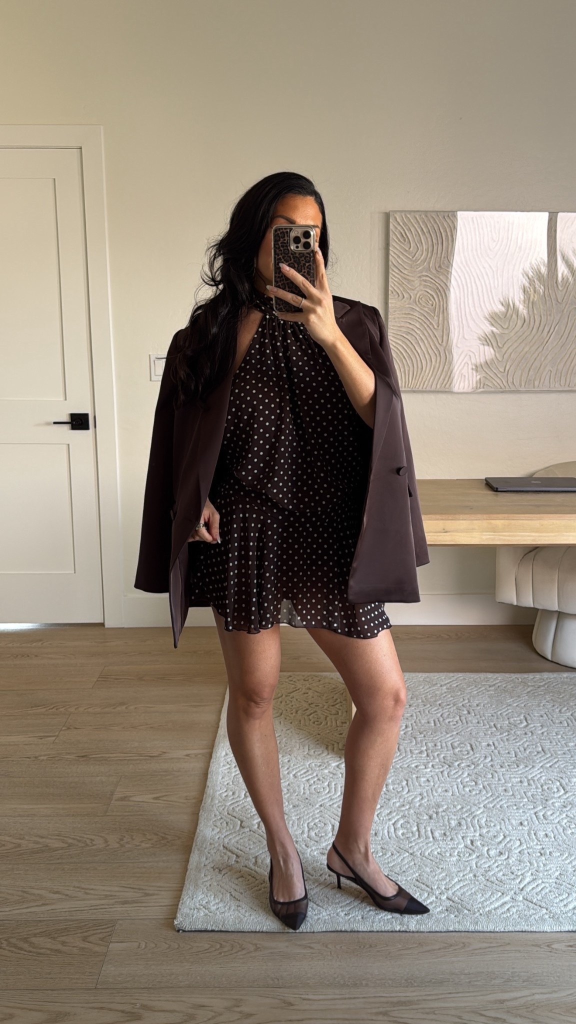 Amazon mini polka dot dress size XS // i suggest sizing up! 
Dynamite satin blazer size small
Amazon heels


#LTKValentine #LTKootd #LTKgrwm