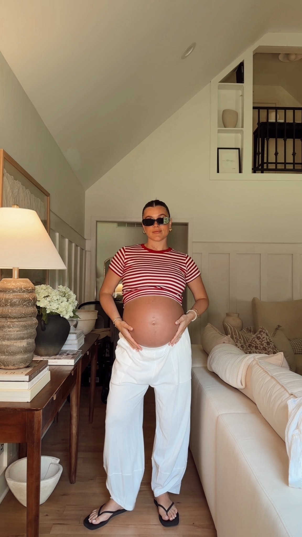 The bump loves stripes this summer🌊 specifically daily drills stripes 

 #outfitinspo #pregnancy #outfitideas #9monthspregnant #outfit #pregnant #outfits #thirdtrimester #summeroutfit #37weekspregnant #OOTD #realisticoutfits #chicoutfit #dressthebump #casualoutfits