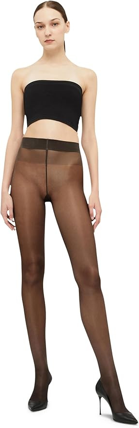 Wolford Satin Touch 20 Denier Tights For Women Soft Satin Feel Sheer Hosiery Extra-Wide Waistband... | Amazon (US)