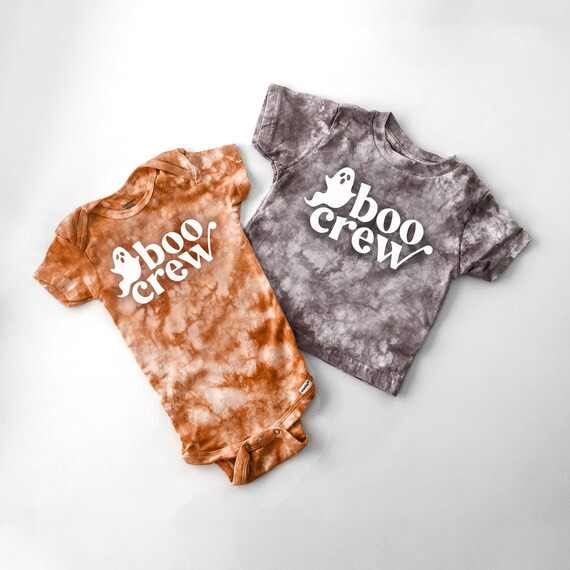 Custom boo Crew Tie Dye Halloween Baby Onesie - Etsy | Etsy (US)