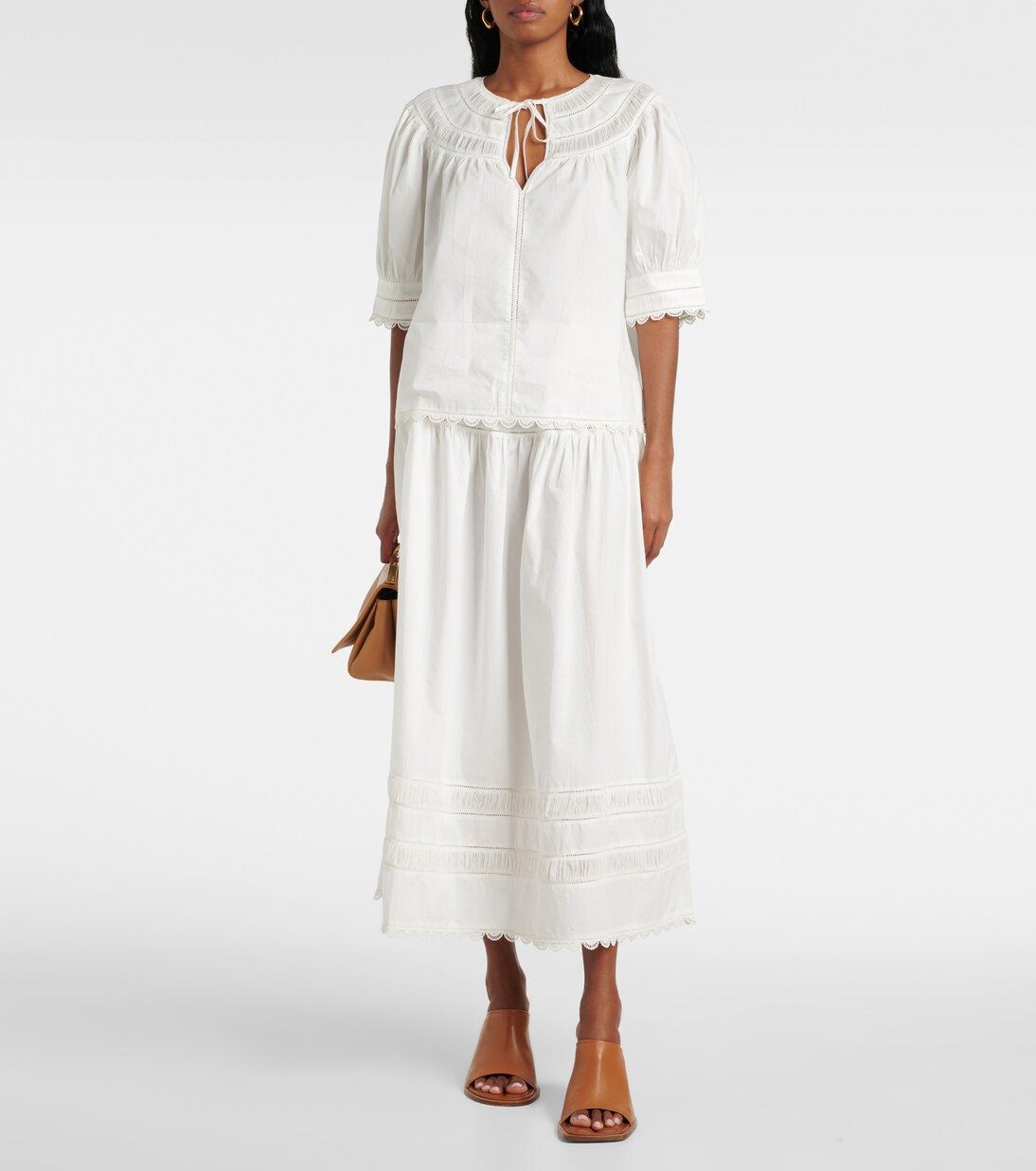 Dylan puff-sleeve cotton top | Mytheresa (US/CA)