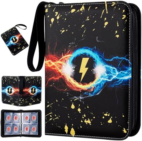 Card Binder,400 Pockets Card Holder Album with 50 Removable Sleeves for Standard Size Cards 4 Poc... | Amazon (US)