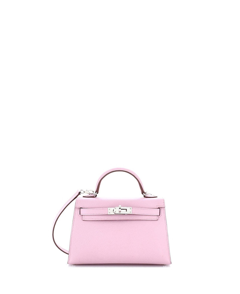 Pre-Owned Hermes Kelly 20 Handbag Pink Epsom with Palladium Hardware | Bloomingdale's (US)