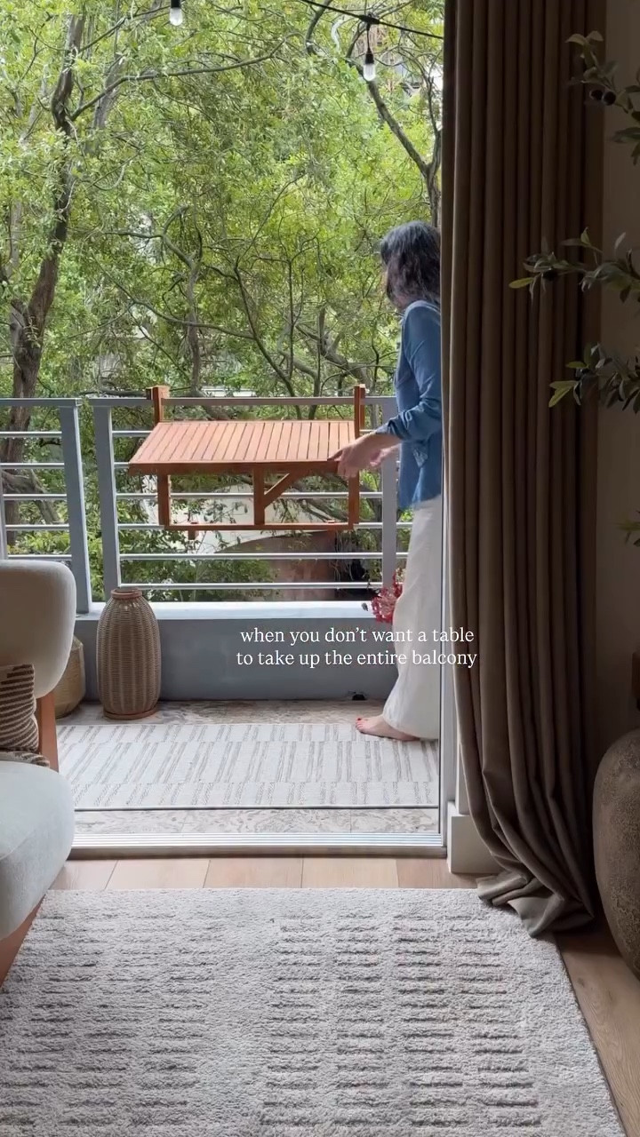 On Sale! This collapsable table is perfect for balcony spaces that you want to be functional but don’t have the space for a full time table! You can use it as an extra surface for a variety of things. 

#outdoorfurniture #balcony

#LTKHome #LTKSaleAlert