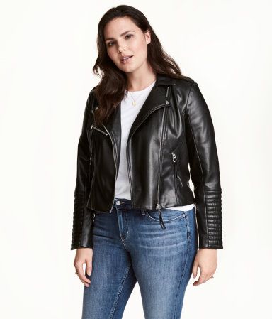 H&M H&M+ Biker Jacket $59.99 | H&M (US)