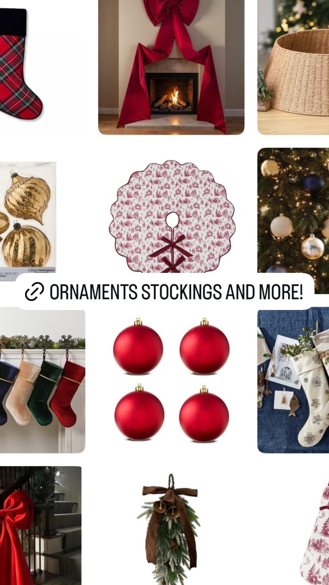 Christmas decor, holiday, ornaments, stockings. 

#LTKHoliday #LTKHome #LTKParties