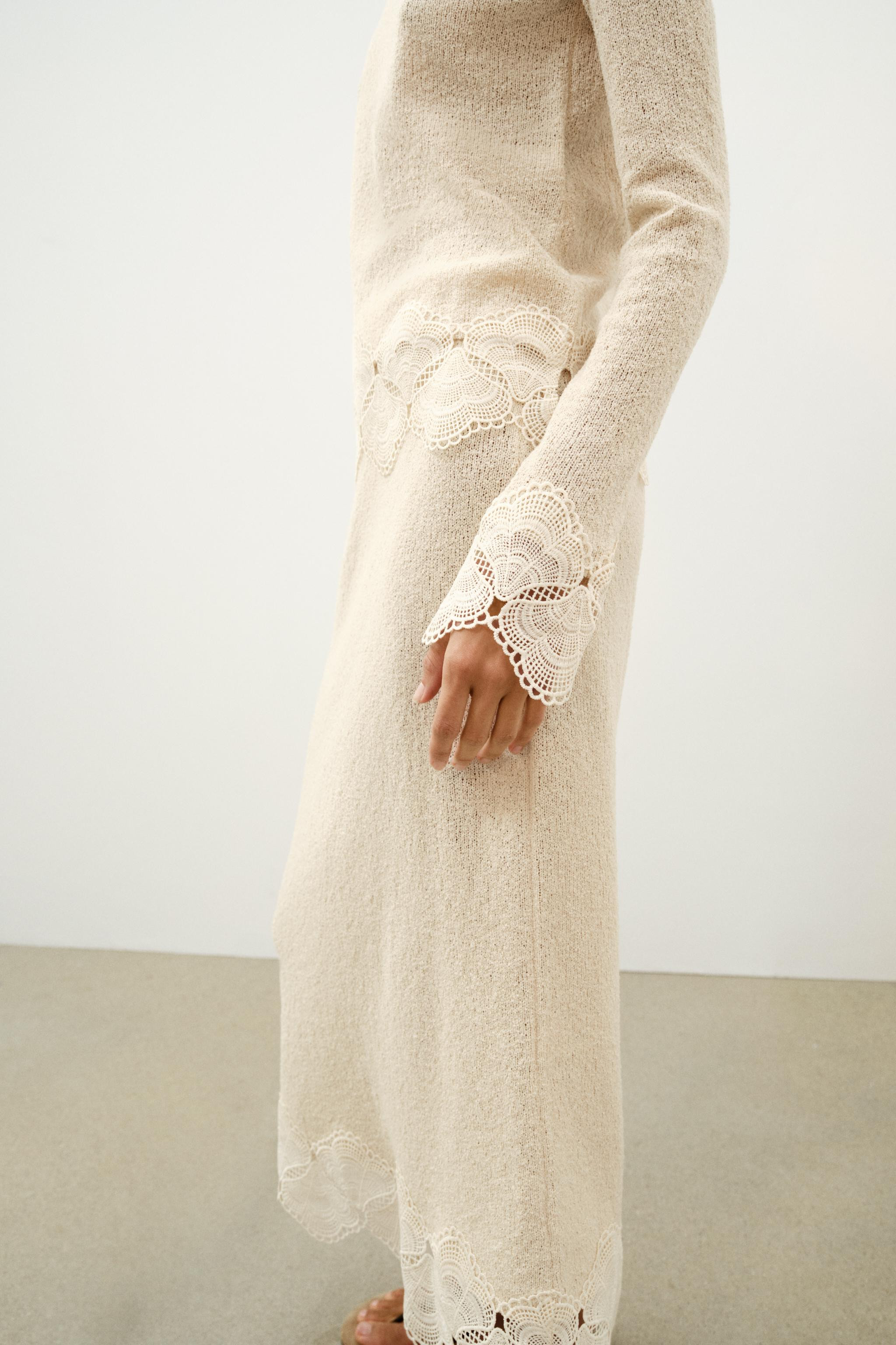 RUSTIC CROCHET SKIRT | Zara UK