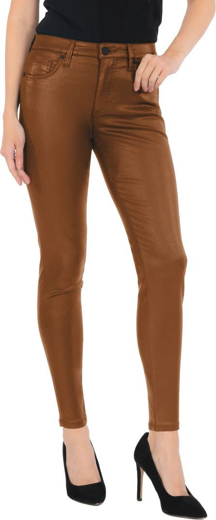 Donna Coated High Waist Ankle Skinny Jeans | Nordstrom