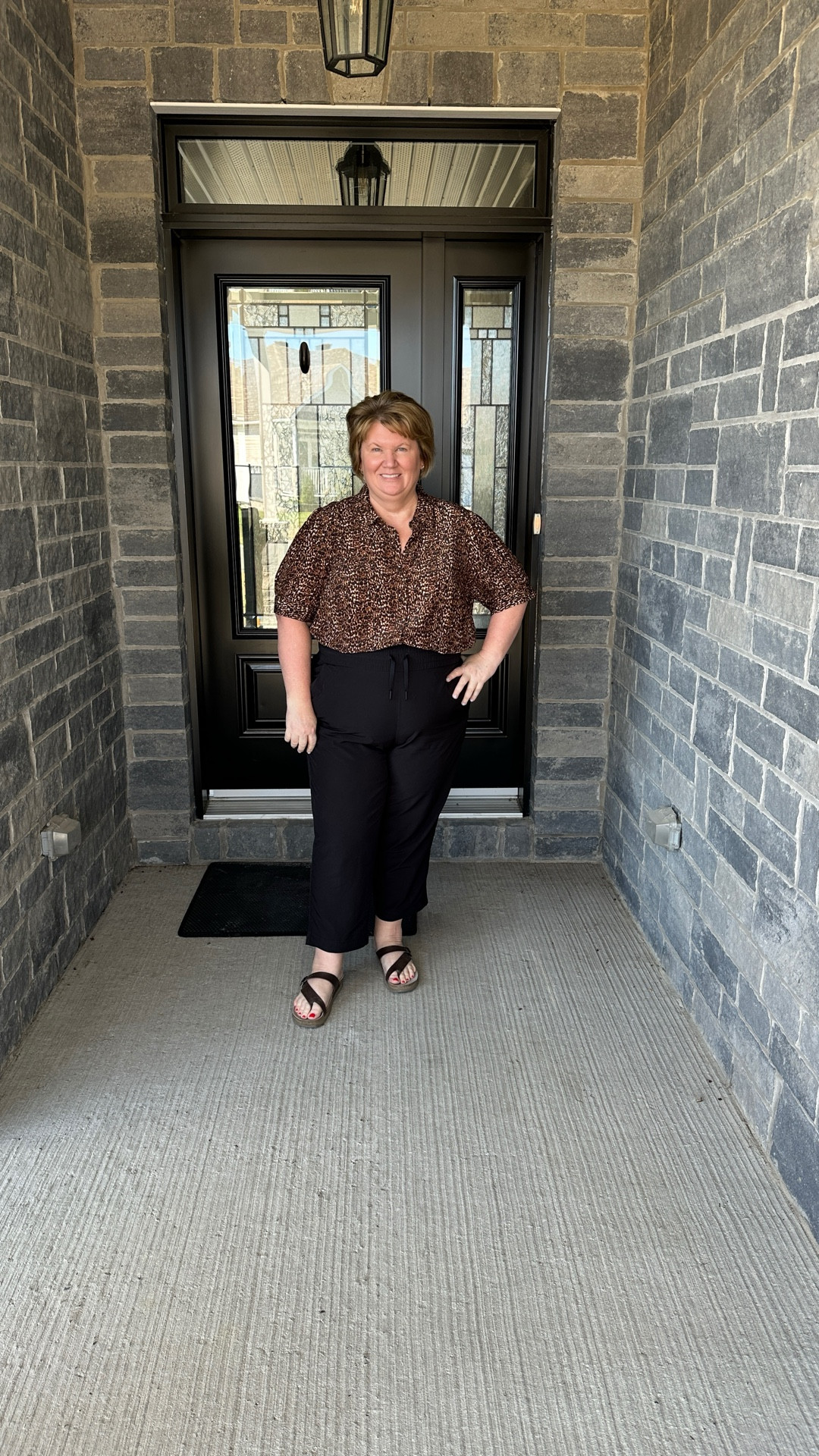 The perfect summer to fall transition outfit!

Loving this animal print blouse from @Talbots and the @SPANX On the Move Slim Pant. These comfortable versatile pants are breathable, sweat-wicking and have UPF50+ protection.☀️ PLUS, two front pockets with snap closure!! The perfect pair of pants for travel and everything else!!

I’m wearing @mephisto Helen sandals.




#LTKPlusSize #LTKStyleTip #LTKOver40