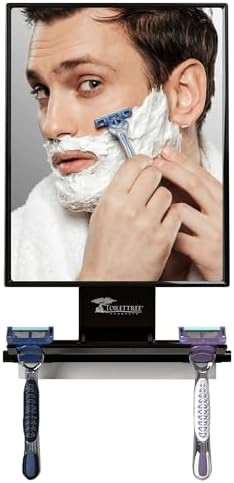 ToiletTree Products Fogless Shower Mirror - Anti-Fog Mirror - Adjustable Shaving Mirror with a Sq... | Amazon (US)