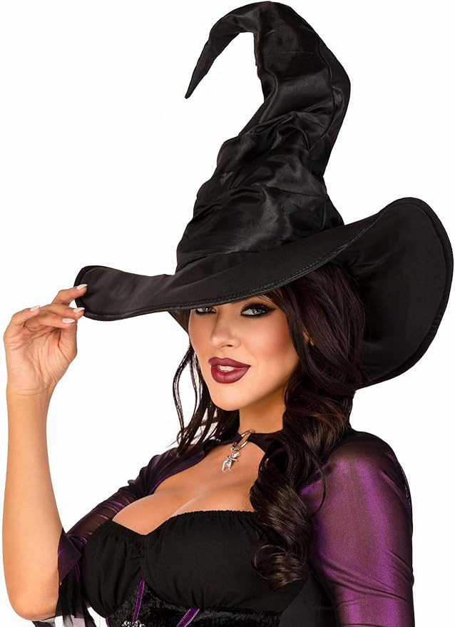 Leg Avenue Women's Large Ruched Witch Hat | Amazon (US)