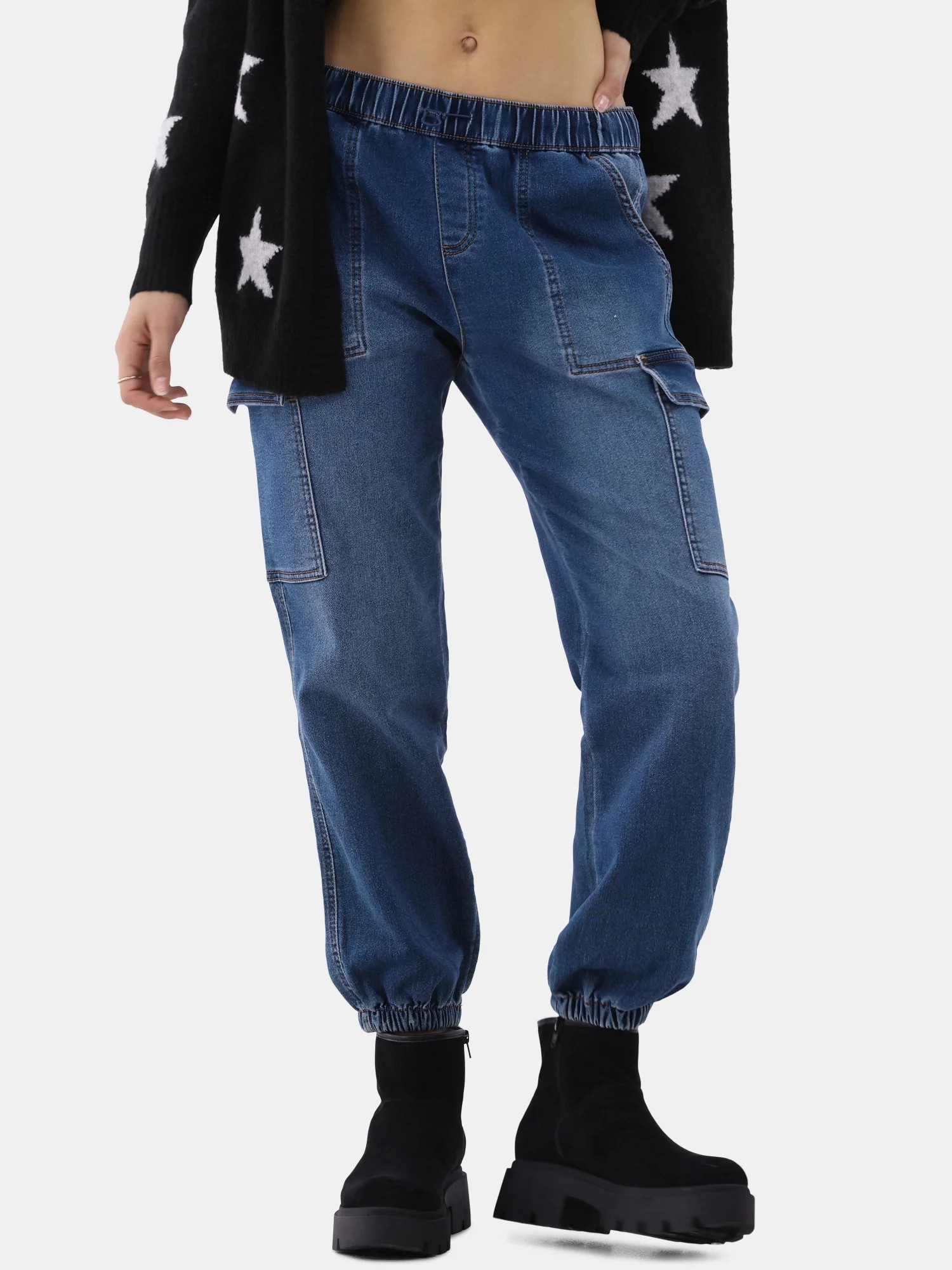 No Boundaries Utility Joggers, 27” Inseam, Women's and Women's Plus - Walmart.com | Walmart (US)