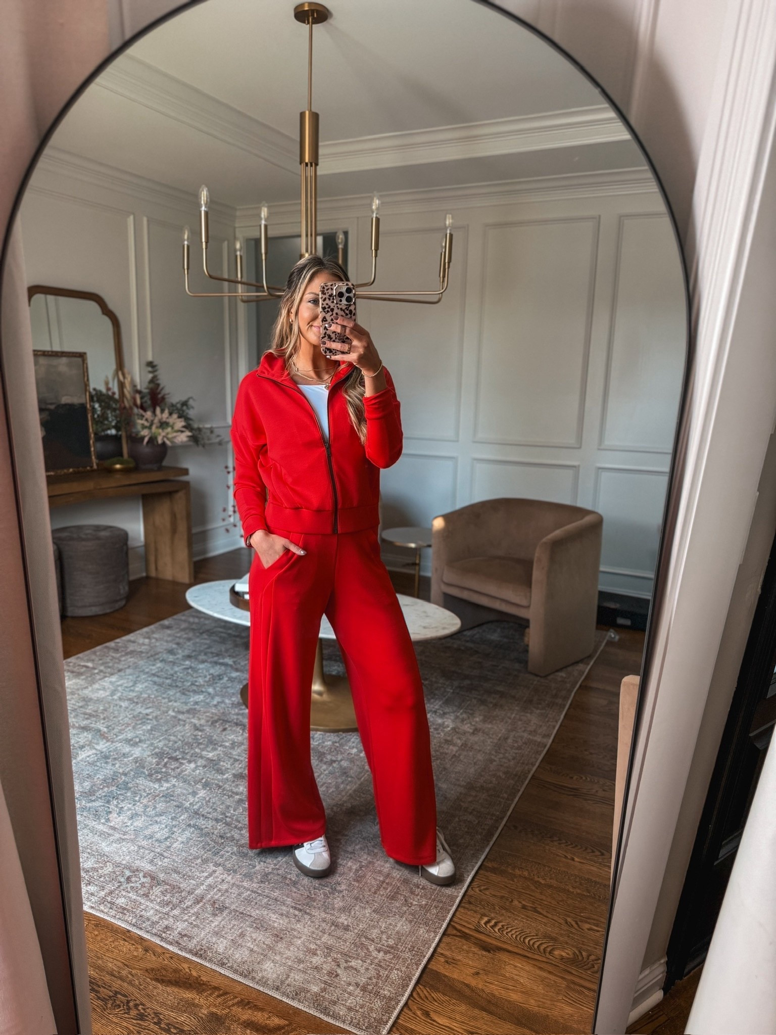 This Spanx air essentials track suit set is SO good! The pants come in length options,  are so comfy and have pockets 👏🏼👏🏼 I wear a size small in both the jacket & pants! Pairs perfectly with my go to Adidas shoes.

#LTKStyleTip #LTKFindsUnder100

#LTKTall #LTKStyleTip #LTKootd