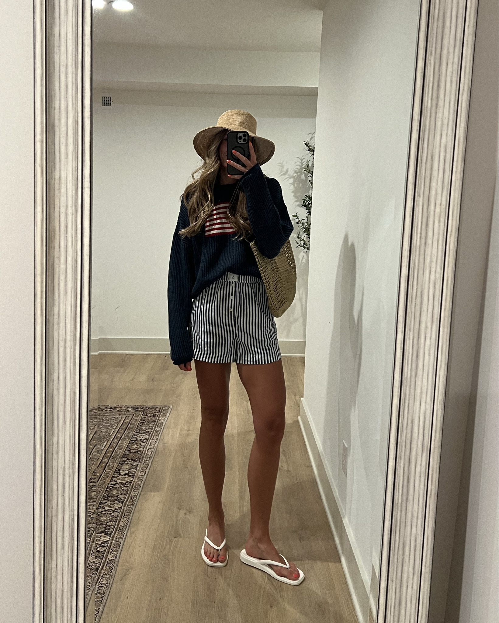 MDW Outfits  for Nantucket. Sizing below:
Size small tall in sweater
Size 6 in striped dress
Size 27 long in striped pants (run on the bigger side)
Size medium in white pants and striped shorts.  
Sized up to medium in active dress for length. Long torso friendly.  
Wearing my true size in denim shorts.  The naturally run looser
Small in red tank
Small in red skort

#LTKSeasonal

#LTKSeasonal #LTKTravel