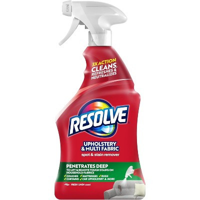 Resolve Upholstery & Multi-Fabric Spot & Stain Carpet Cleaner - 22 fl oz: Fresh Scent, Liquid Formula, Spray Bottle | Target