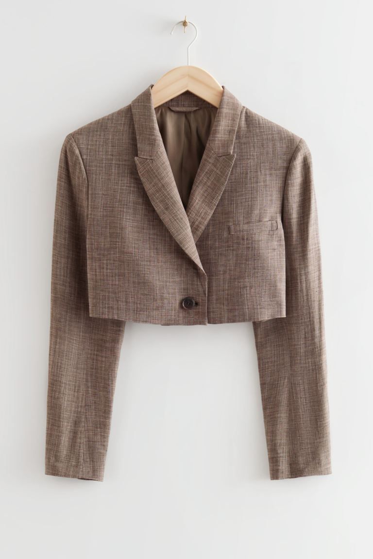 Cropped Tailored Blazer | H&M (UK, MY, IN, SG, PH, TW, HK)