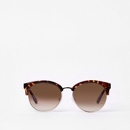 Womens Brown tortoise shell sunglasses | River Island (UK & IE)