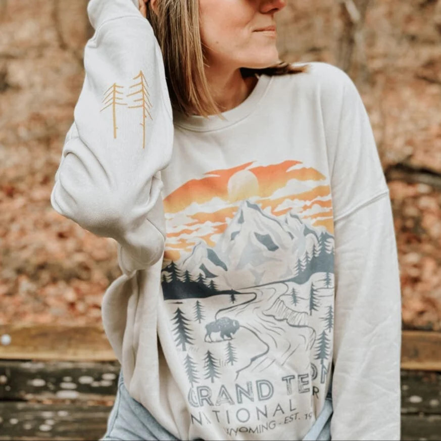 Grand Teton National Park Sweatshirt | Mountain Moverz