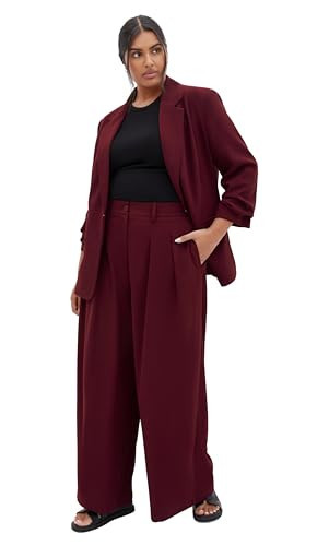 City Chic Women's Plus Size Blazer - Abbie, 20 Dark Cherry | Amazon (US)