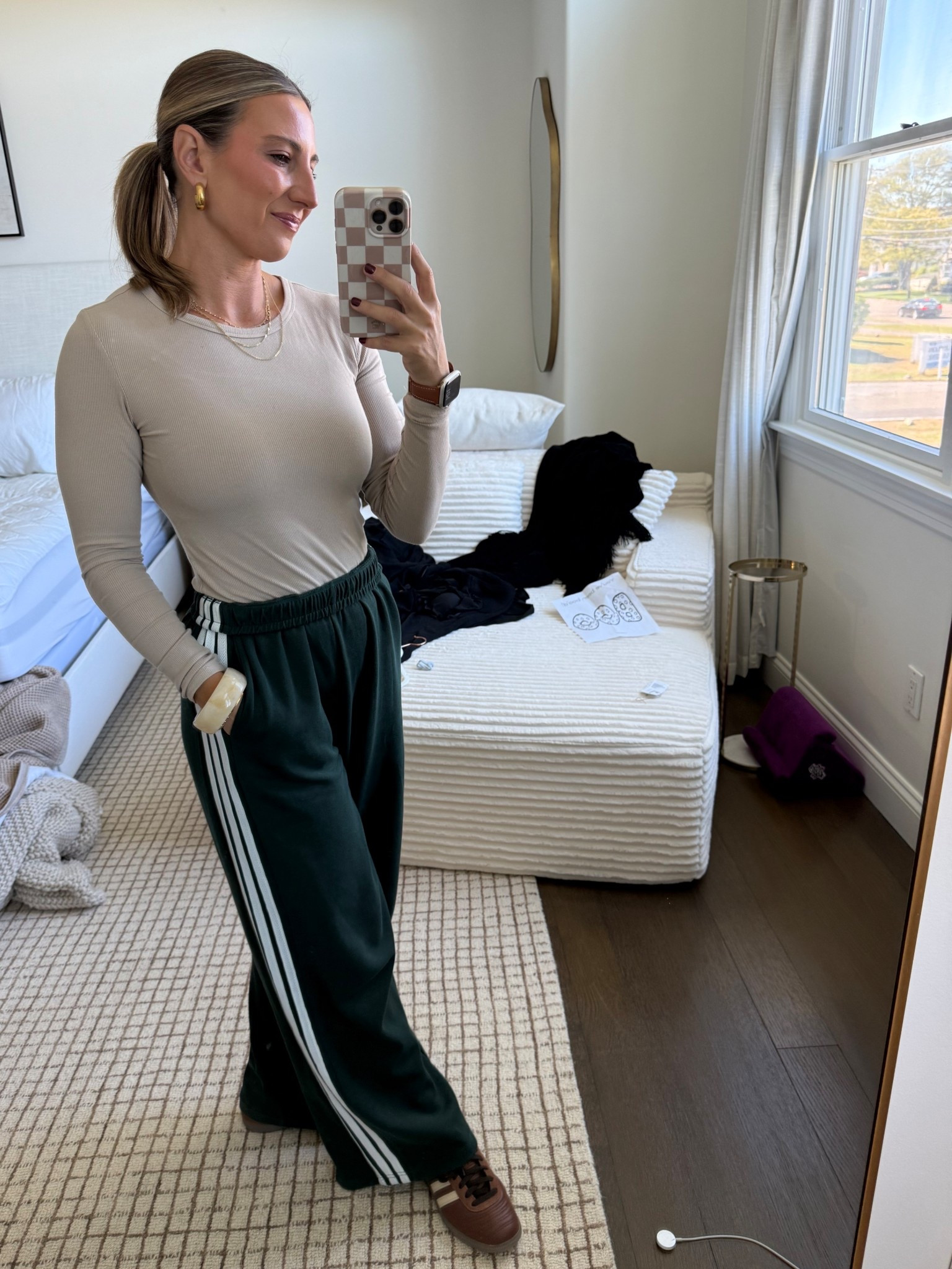 Track pants are the new leggings  

#LTKfitnessgoals #LTKmomlife #LTKootd