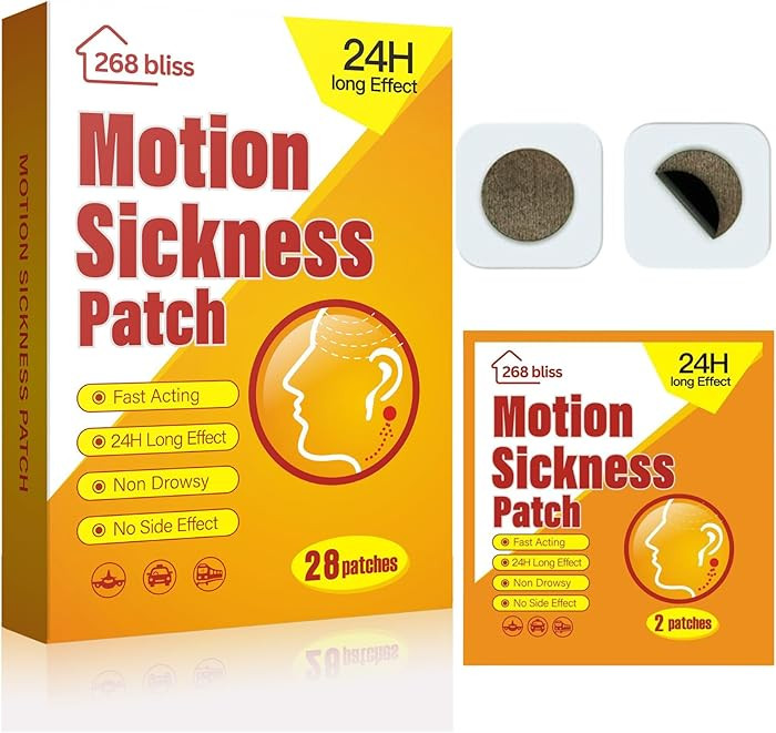 Motion Sickness Patches for Cruise,Car,Bus,Ships,Airplane,Park Rides - Non-Drowsy - Travel Essent... | Amazon (US)