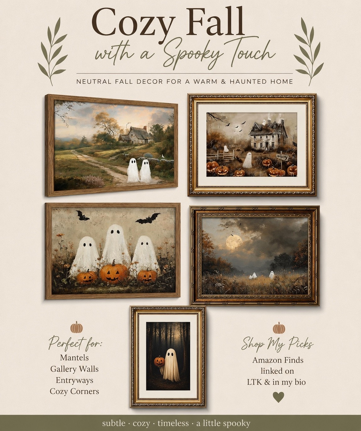 If you’re looking for neutral Halloween art that feels cozy instead of scary, these are some of my favorite Amazon finds this season. 👻🖤 They add just the right amount of spooky while keeping that warm, timeless feel.

#Amazon #AmazonHome #HalloweenDecor #NeutralHome #FallDecor

#LTKHome #LTKSeasonal