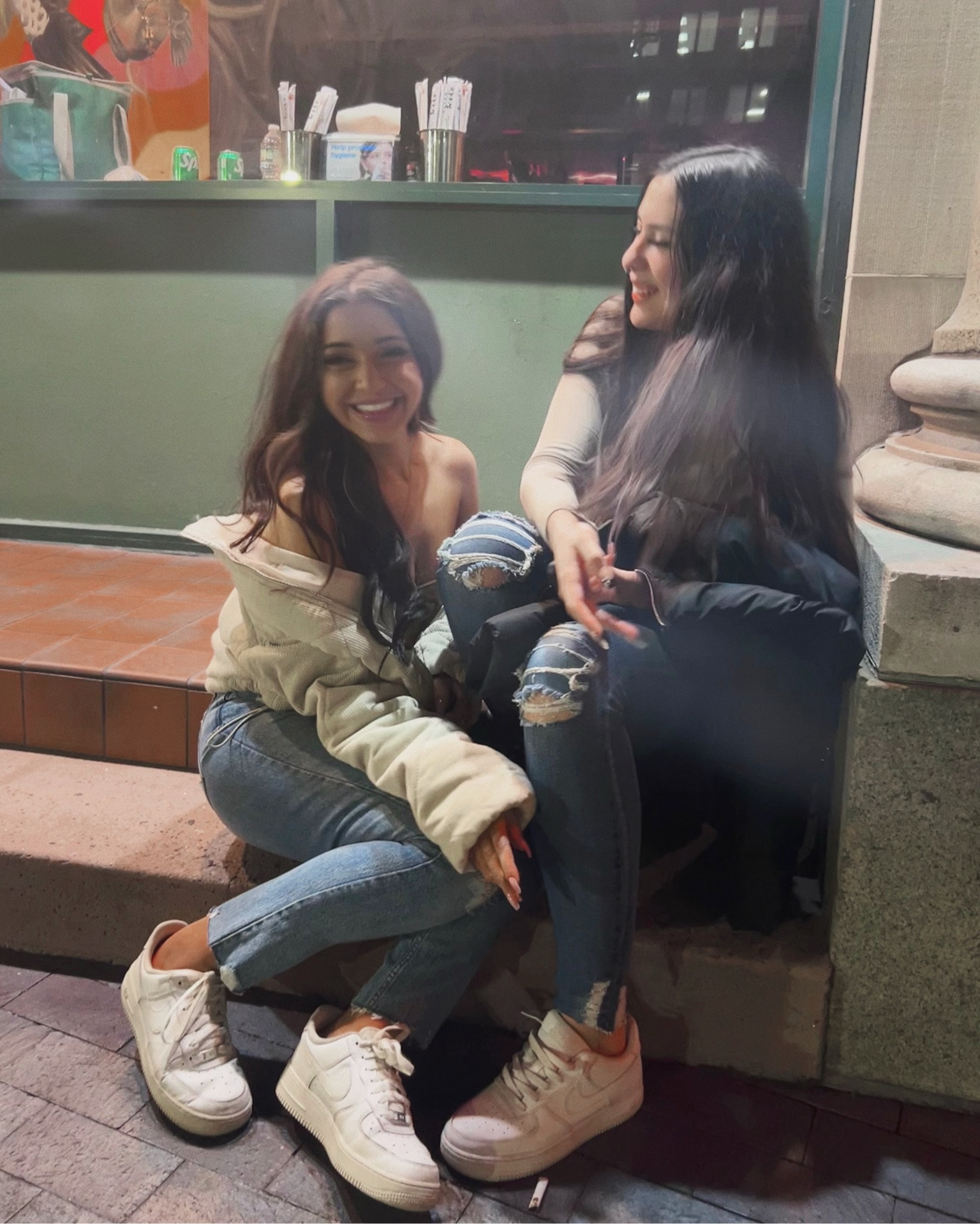 Night out at one of my fav bars w one of my fav girlies🤍 shop this jacket now during the Abercrombie & Fitch sale.... It's under $100! Beauty products & staple pieces all linked on my page as well

#LTKSale #LTKFind #LTKU