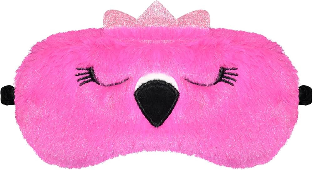 Funny Flamingo Sleeping Mask Eye Mask Cute Animal Sleep Mask Soft Plush Blindfold Travel Eye Cove... | Amazon (US)