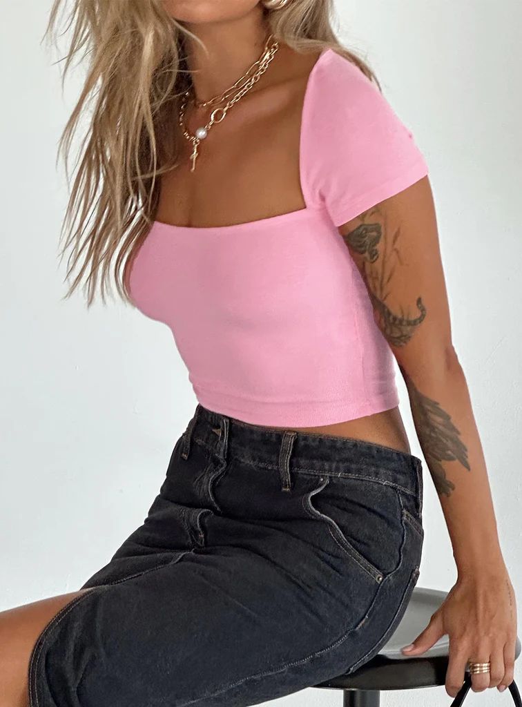 Dianne Top Pink | Princess Polly US
